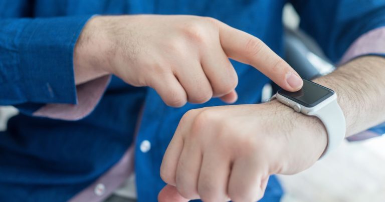 best amazfit watch man using smart watch