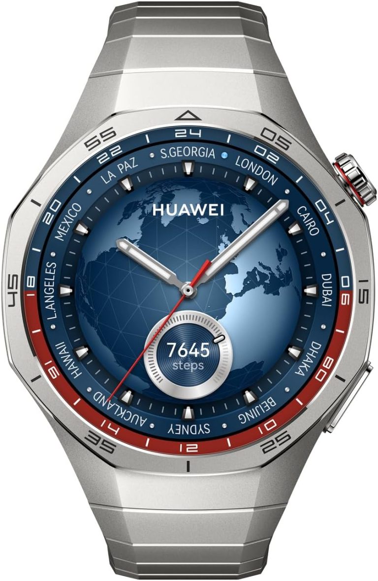 Huawei Watch GT 5 Pro 46 mm Smartwatch, Sharp-Edged Design, up to 14 Days Battery Life, Pro-Level Sports Watch, Health Tracking, Compatible with iOS and Android, Titanium