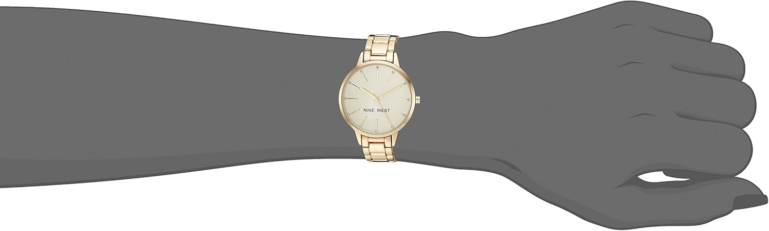 Nine West Women's Floral Dial Bracelet Watch Review – Stylish and Affordable Timepiece 3 Product Image