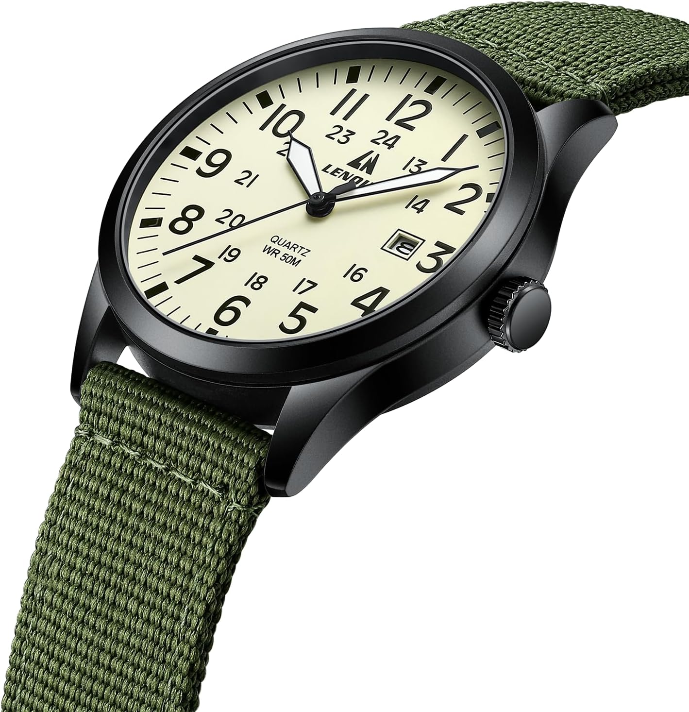 LN LENQIN Men's Military Sport Watch Review – Waterproof Tactical Nylon Strap Quartz Wristwatch with Luminous Fashion Design 3 Product Image