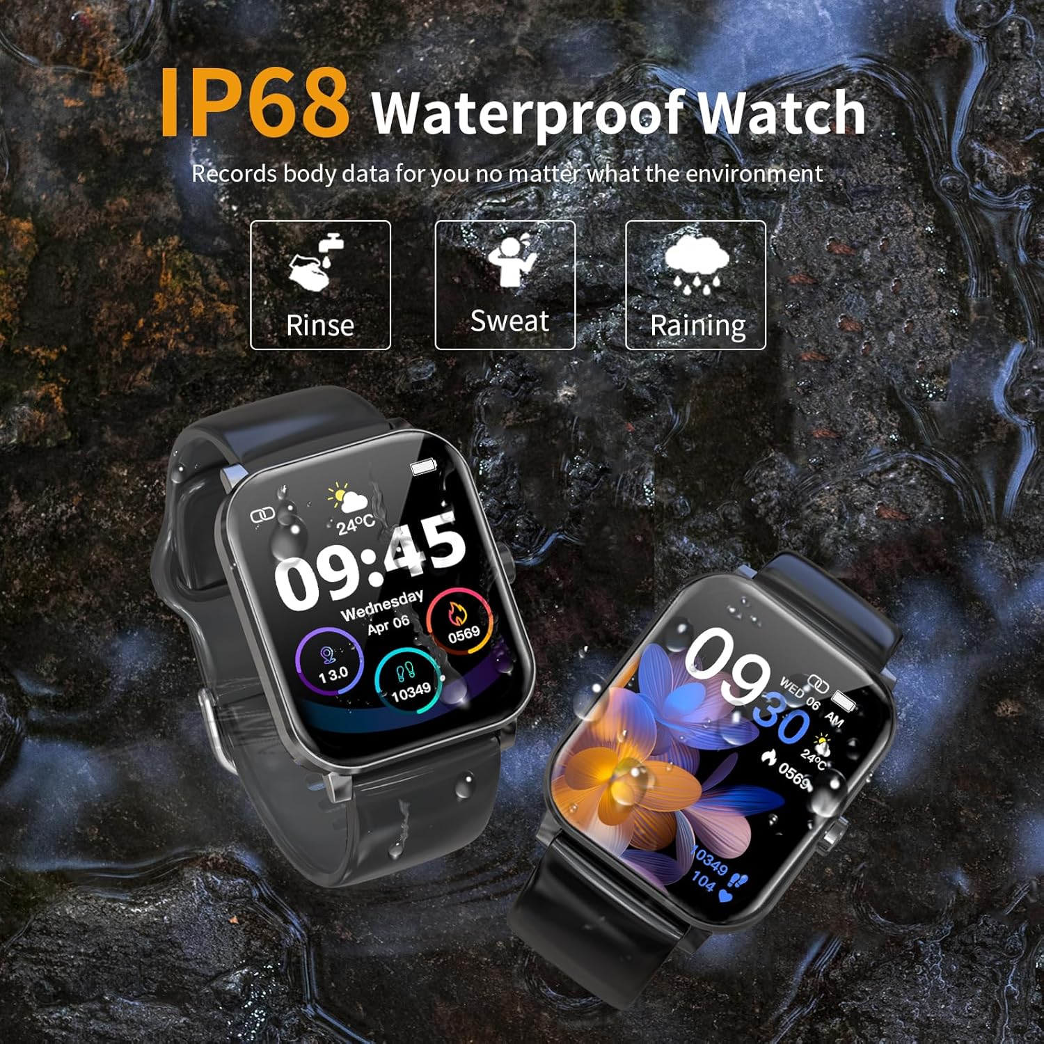 Smart Watch for Men & Women – 1.85" HD Fitness Tracker with Call Function, 120+ Sports Modes, IP68 Waterproof, Heart Rate & Sleep Monitor, Compatible with Android & iOS 7 Product Image