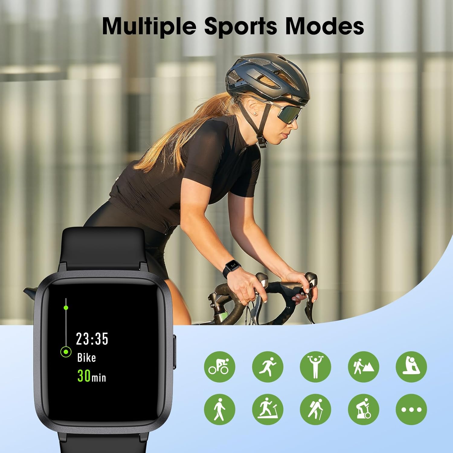 Fitness Tracker Watch with Heart Rate Monitor, Large Screen Activity Tracker with Pedometer, Sleep Monitor, Calories & Step Counter, 5ATM Waterproof Smart Watch for Women Men Fitness Watch for Sports Review 8 Convenient Smart Notifications and Connectivity