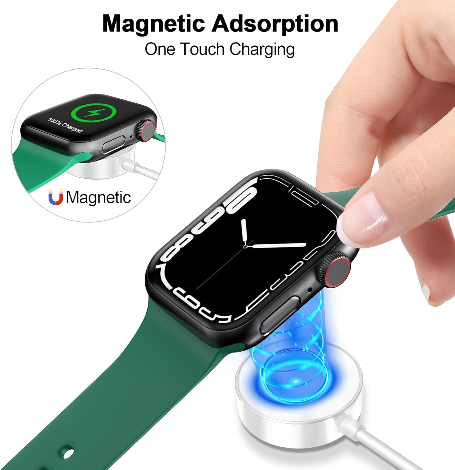 2025 Upgraded for Apple Watch Charger Magnetic Fast Charging Cable Review 10 Product Image