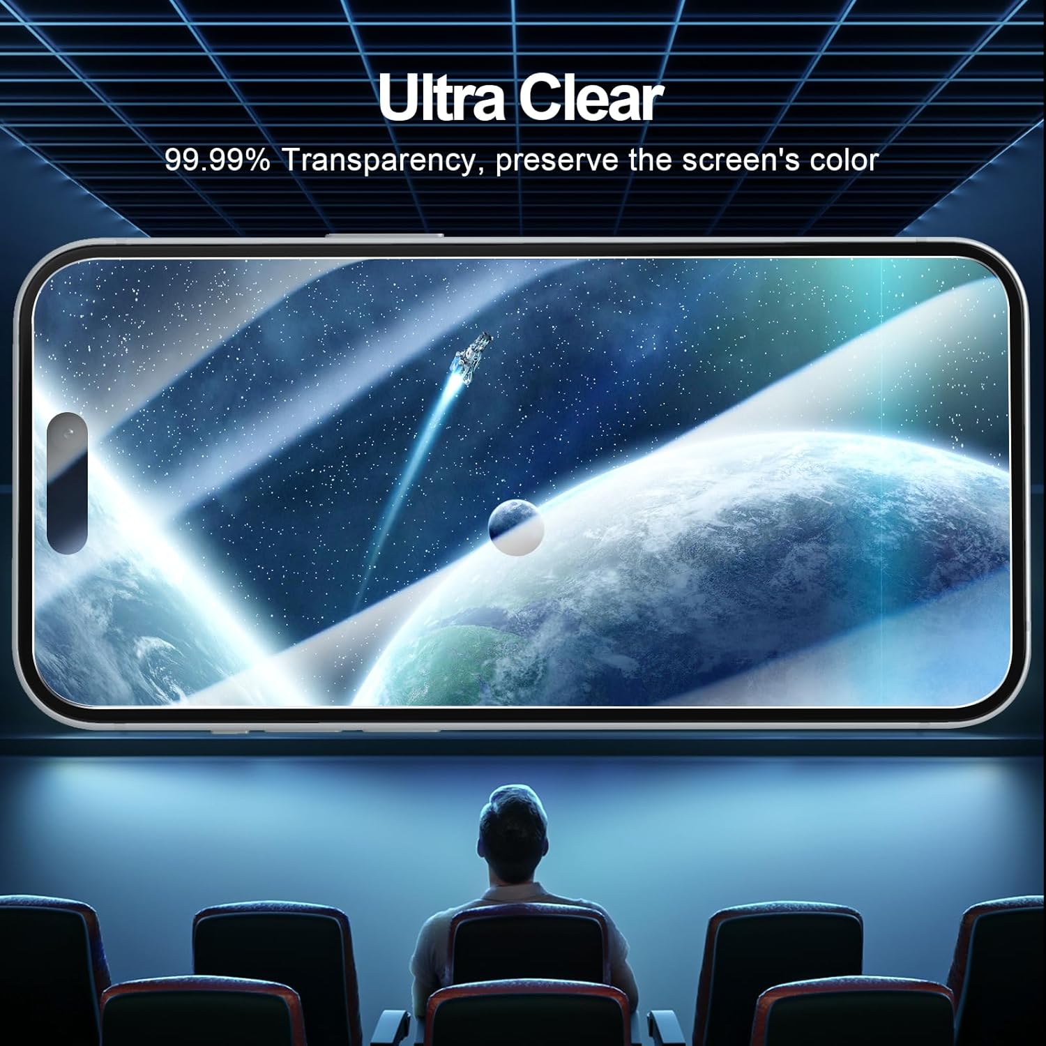 NEW'C 3 Pack Screen Protector for iPhone 16, 15 (6.1 inches) Review 8 NEW'C 3 Pack Screen Protectors