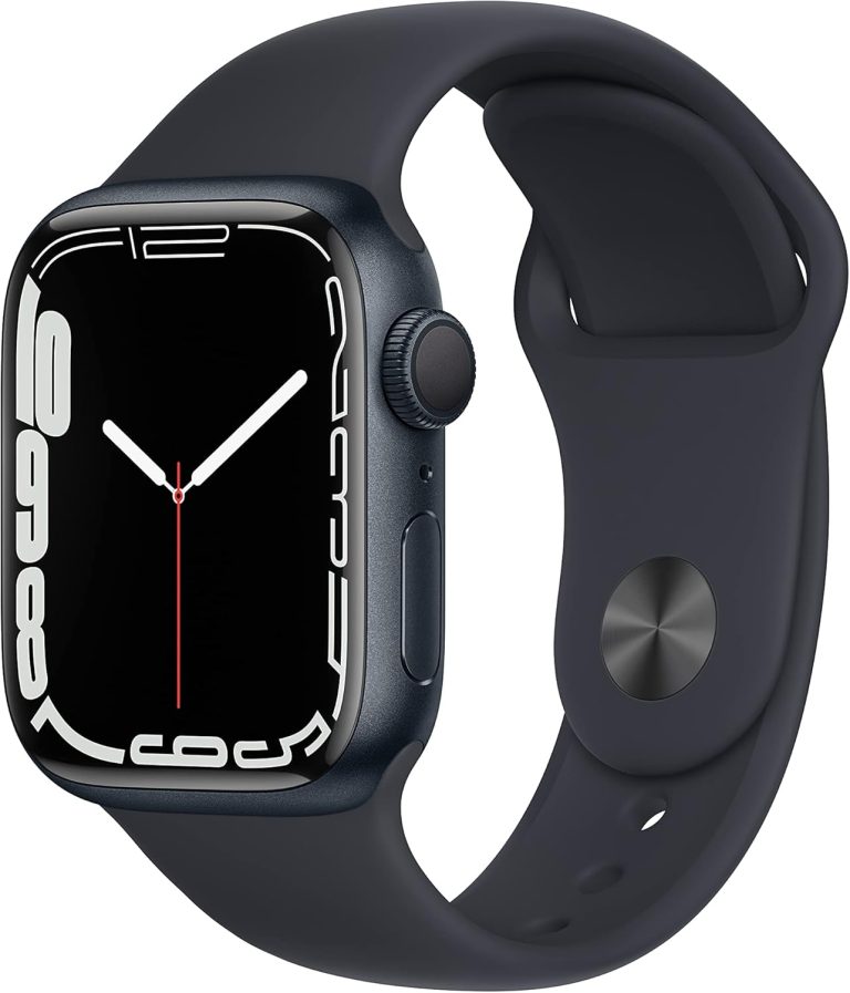 Apple Watch Series 7 (GPS, 41mm) Midnight Aluminum Case with Midnight Sport Band, Regular (Renewed) Review