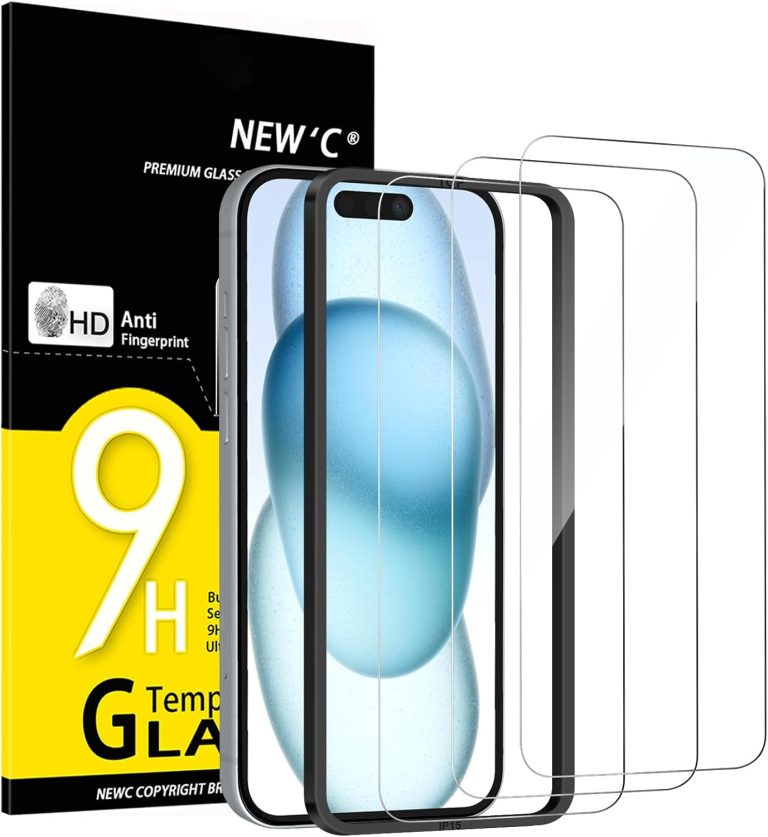 NEW’C 3 Pack Screen Protector for iPhone 16, 15 (6.1 inches) Review