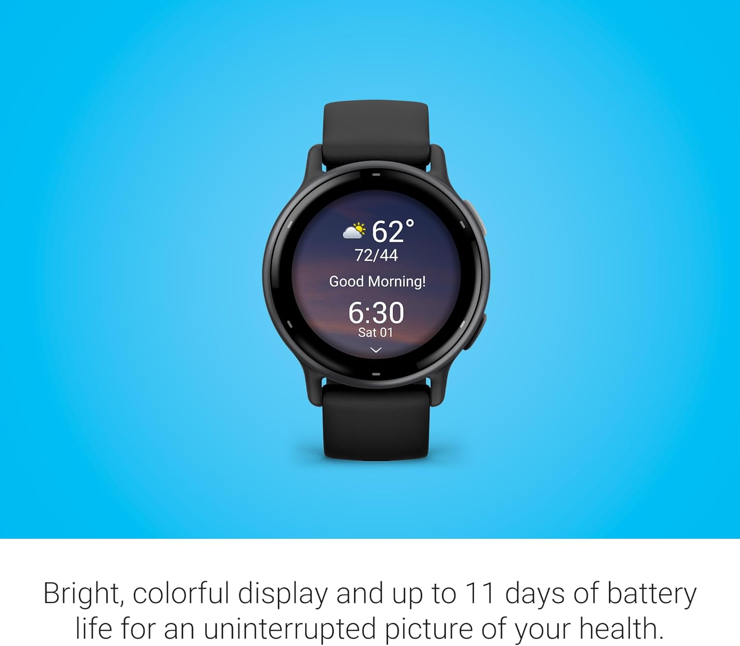 Garmin Vívoactive 5, Health and Fitness GPS Smartwatch, AMOLED Display, Up to 11 Days of Battery, Slate Aluminum Bezel with Black Case and Silicone Band Review 6 Battery Life and Performance