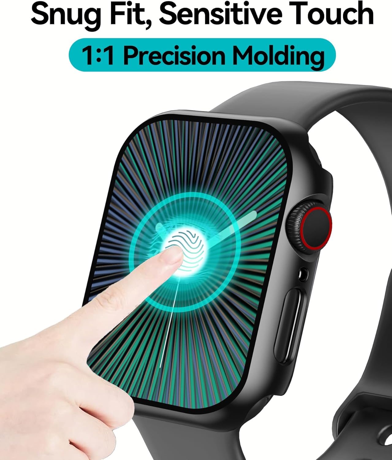 Smiling 2 Pack Case Compatible with Apple Watch SE 2(2024)/SE/Series 6/5/4 44mm with Tempered Glass Screen Protector, Hard PC Case Overall Protective Cover - Black Review 10 Limitations and Care Instructions