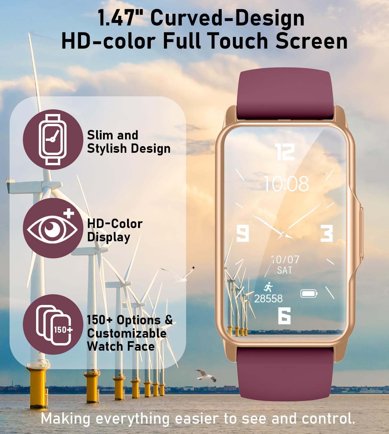 Smartwatch with health monitoring tools