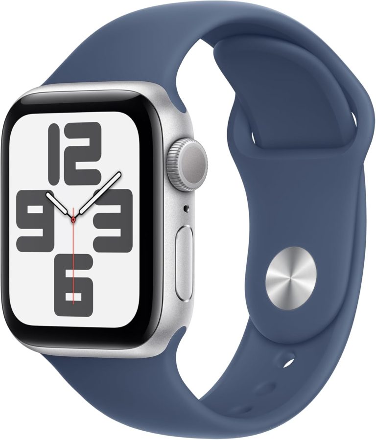Apple Watch SE (2nd Gen) [GPS 40mm] Smartwatch with Silver Aluminum Case with Denim Sport Band S/M Review