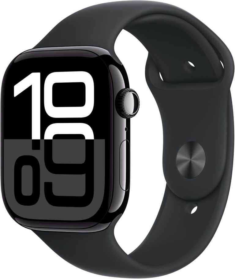 Apple Watch Series 10 [GPS 46mm case] Smartwatch with Jet Black Aluminium Case with Black Sport Band – M/L Review