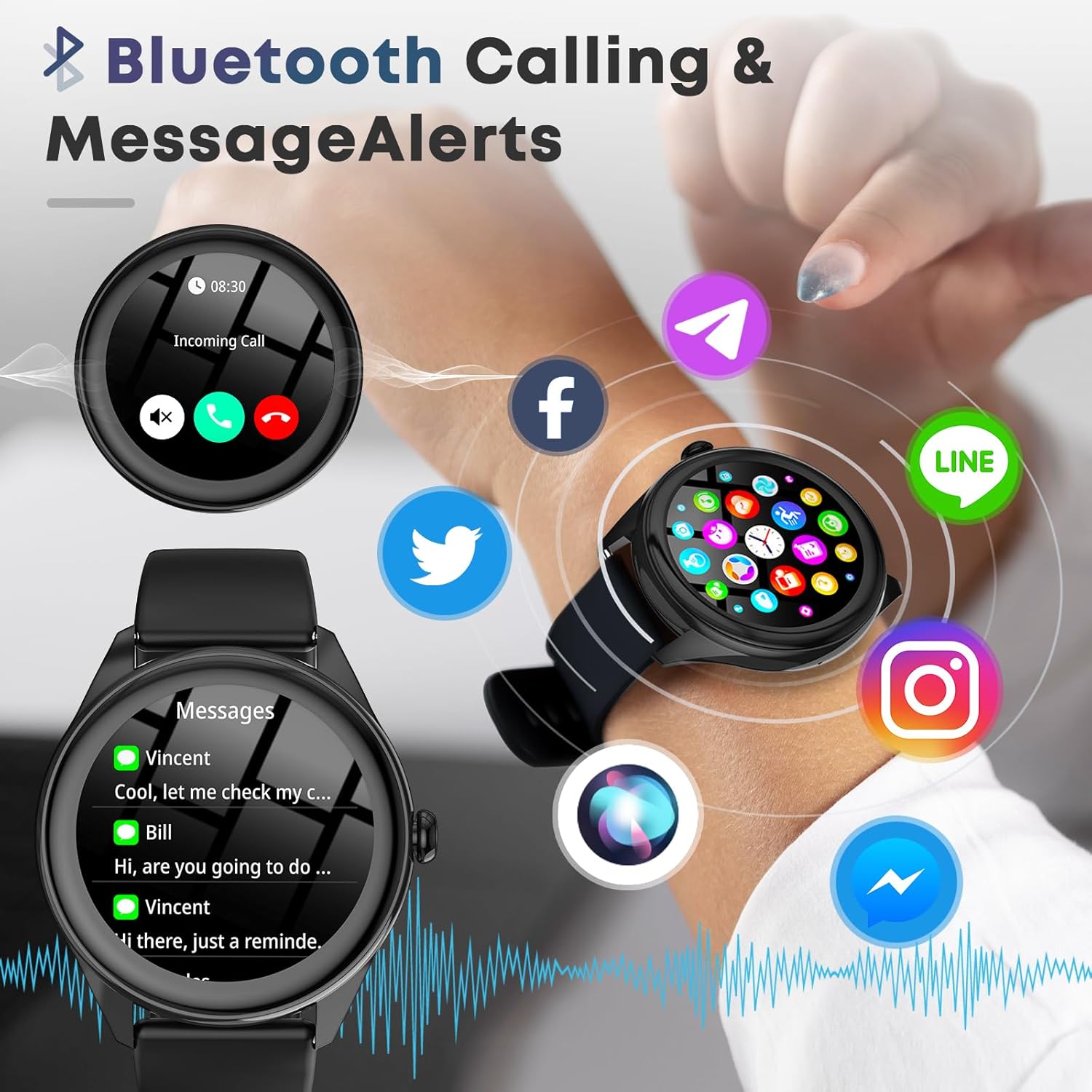 Smart Watches for Women Men, 1.39" HD IPS Touchscreen Smartwatch Review 12 Smartwatch Image