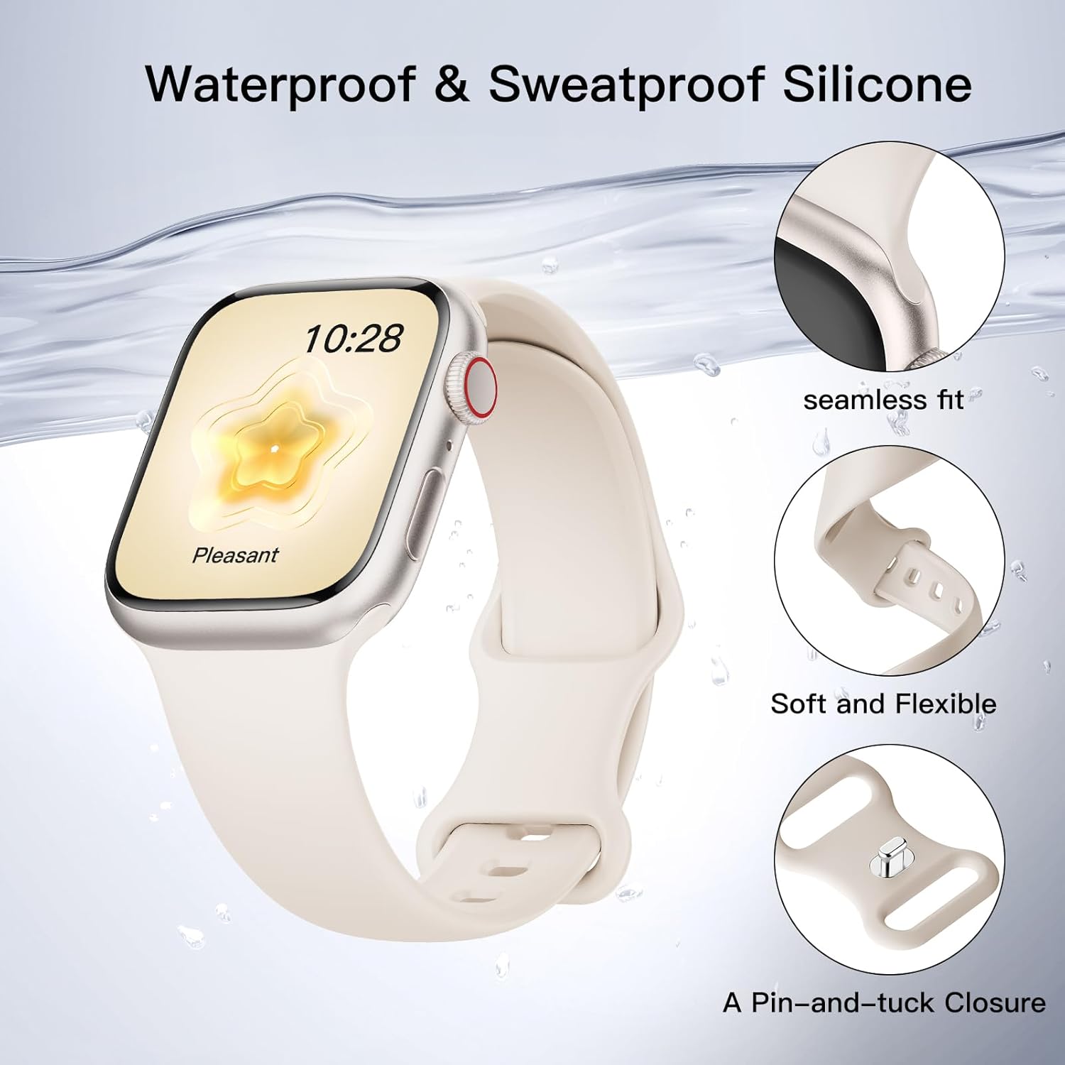 Sport Silicone Band Compatible with Apple Watch Bands 40mm 38mm 41mm 44mm 45mm 42mm 49mm Women Men Review 4 Sport Silicone Band