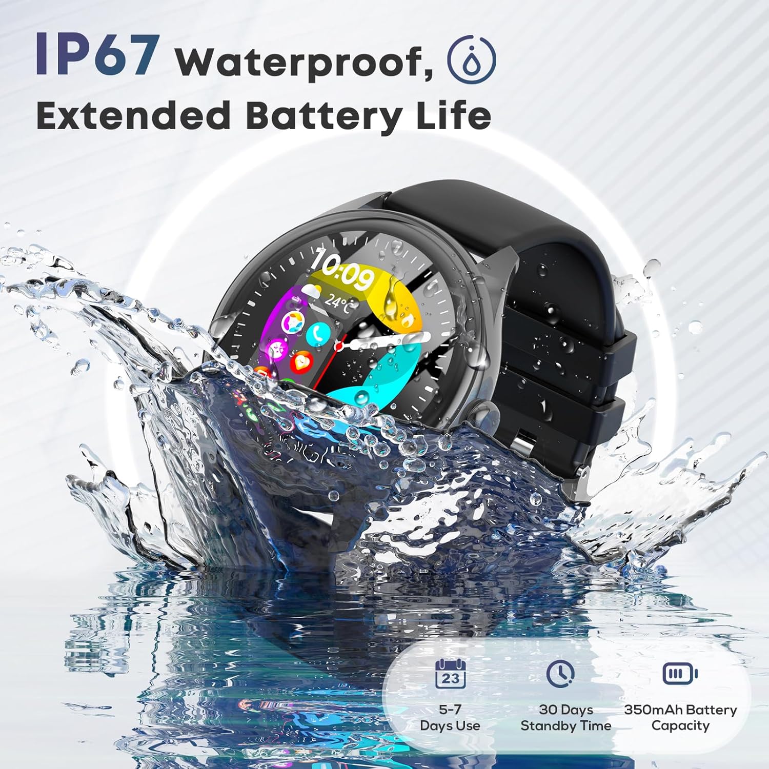 Smart Watches for Women Men, 1.39" HD IPS Touchscreen Smartwatch Review 10 Battery Life and Durability