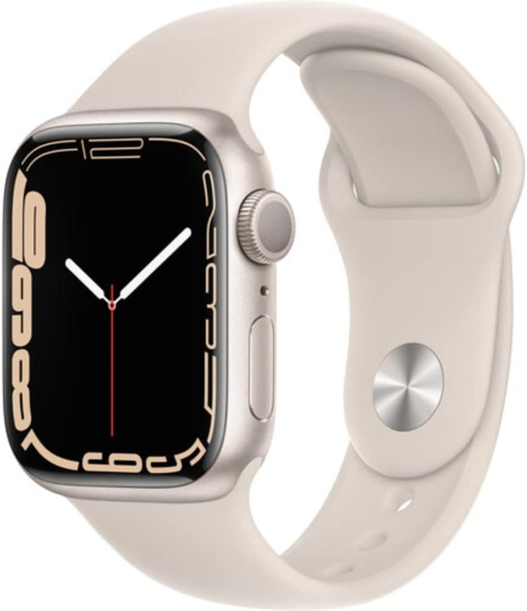 Apple Watch Series 7 (GPS, 41mm) Starlight Aluminum Case with Starlight Sport Band, Regular (Renewed) Review