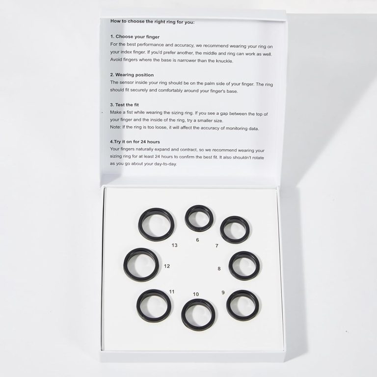 Ring Health Tracker for Women Men, Fit Ring with Heart Rate, Blood Oxygen, Sleep Monitor, Calories, Step Counter, IP68 Waterproof Smart Ring for iPhone & Android, No Subscription Fee (Sizing Kit Only) Review