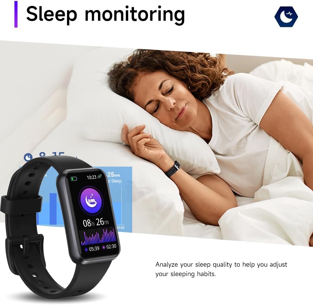 Fitness Tracker with 24/7 Health Monitoring, Heart Rate Sleep Blood Pressure Blood Oxygen Monitor / Calorie Steps Counter Pedometer Activity Smart watches / Notifications for Android/iOS Review 10 Diverse Sports Modes and Activity Tracking