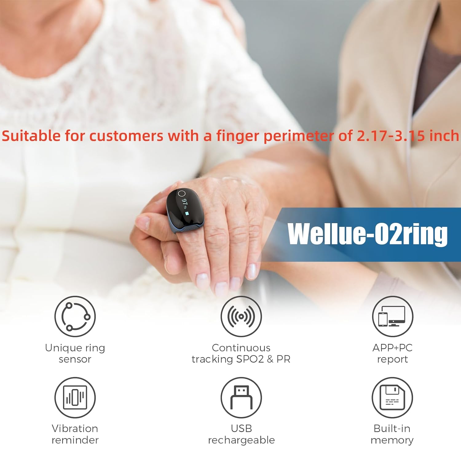 Wellue O2Ring Oxygen Monitor with Vibration Reminder - Review 6 Continuous Monitoring and Smart Alerts