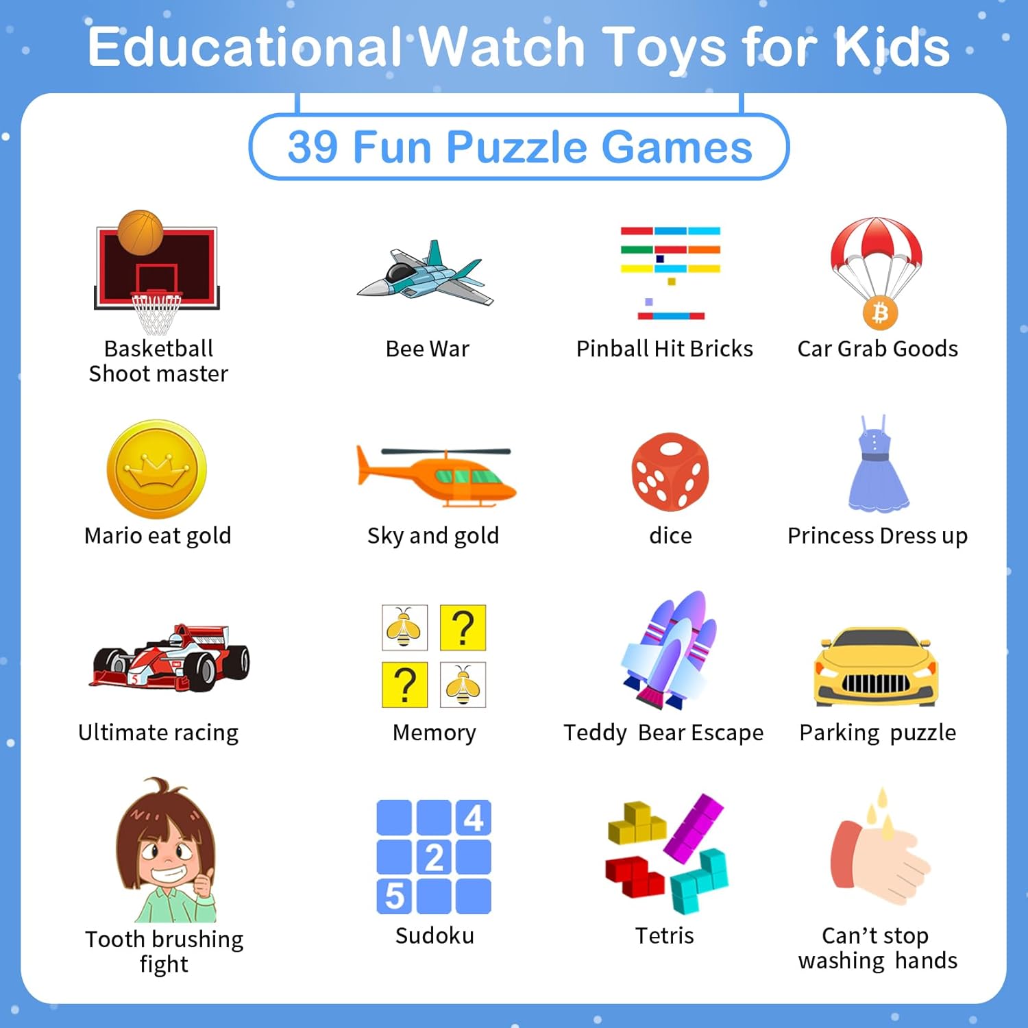 Phyulls Smart Watch for Kids with 39 Games Alarm Clock, Touchscreen, Calendaring Camera Music Player Time Display Video & Audio Recording, Toys for 3-12 Years Old Boys Review 8 Battery Performance