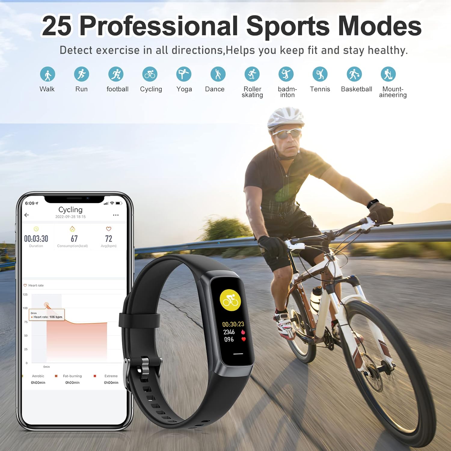 Fitness Tracker with 24/7 Heart Rate, Blood Oxygen Blood Pressure Sleep Monitor, Activity Trackers 5 ATM Waterproof, Step Calorie Counter Pedometer Health Smart Watch for Women Men (Black) Review 6 Smart Watch Features
