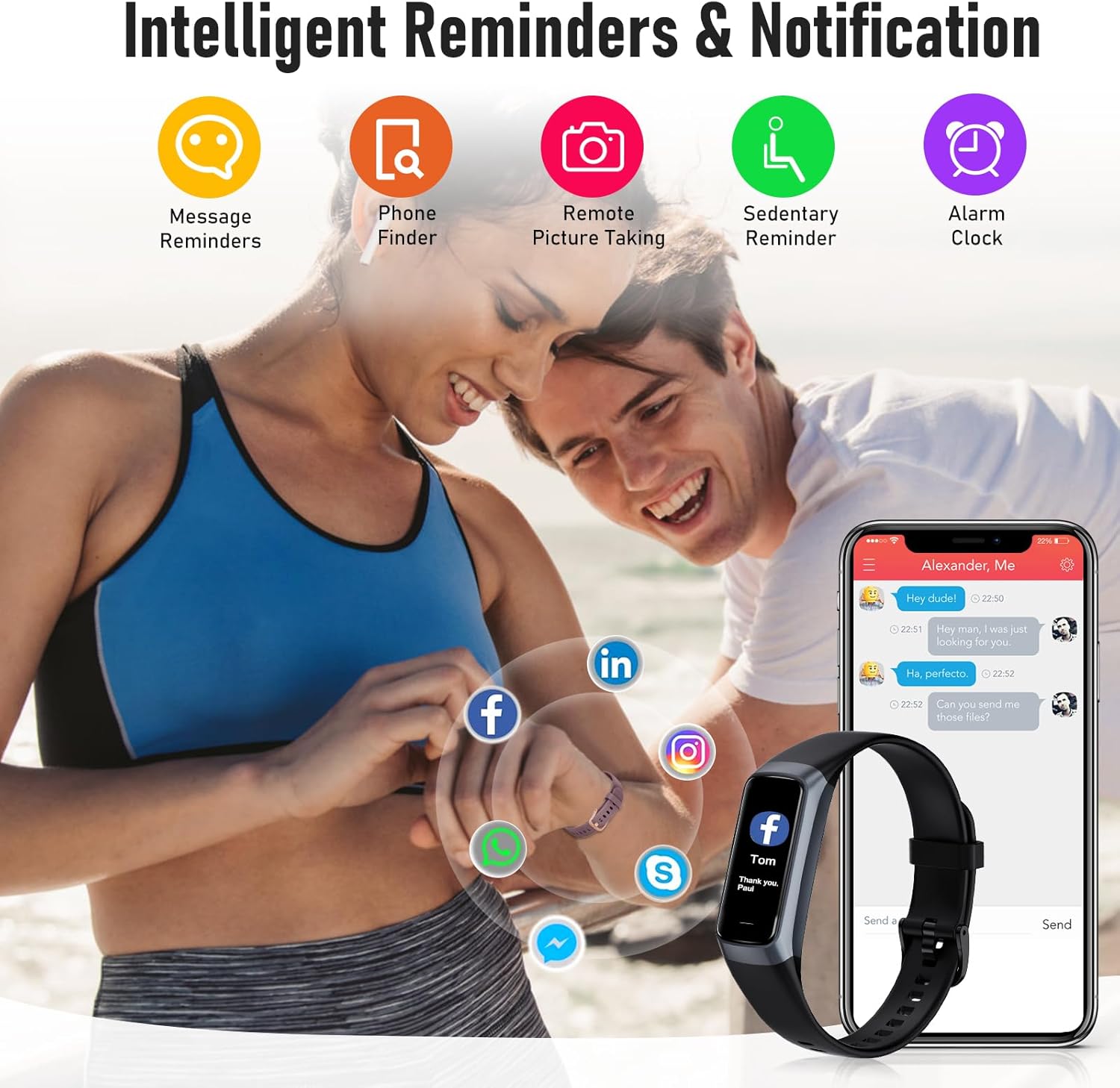 Fitness Tracker with 24/7 Heart Rate, Blood Oxygen Blood Pressure Sleep Monitor, Activity Trackers 5 ATM Waterproof, Step Calorie Counter Pedometer Health Smart Watch for Women Men (Black) Review 5 Sports and Activity Tracking Capabilities