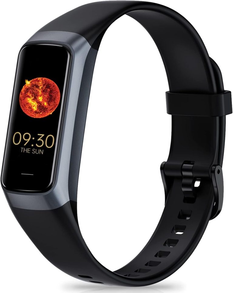 Fitness Tracker with 24/7 Heart Rate, Blood Oxygen Blood Pressure Sleep Monitor, Activity Trackers 5 ATM Waterproof, Step Calorie Counter Pedometer Health Smart Watch for Women Men (Black) Review