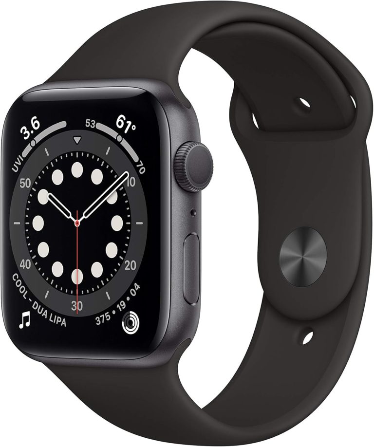 Apple Watch Series 6 (GPS, 44mm) – Space Gray Aluminum Case with Black Sport Band (Renewed) Review