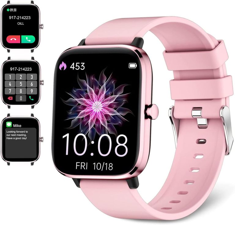 Smartwatch for Women – Call, Fitness Tracker, Heart Rate & Sleep Monitor, 1.69″ Touch Screen, Waterproof – For Android & iPhone, Pink Review