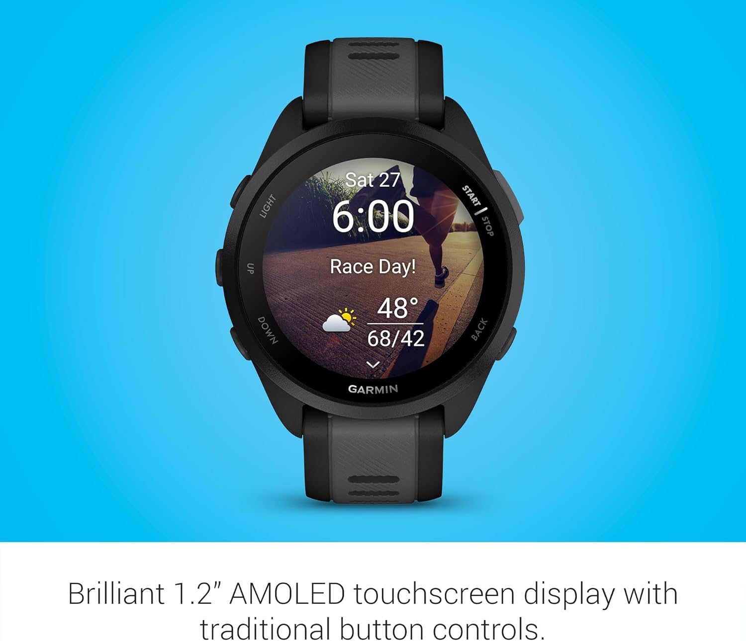 Garmin Forerunner 165, Running Smartwatch, Colorful AMOLED Display, Training Metrics and Recovery Insights, Black Review 4 Smartwatch