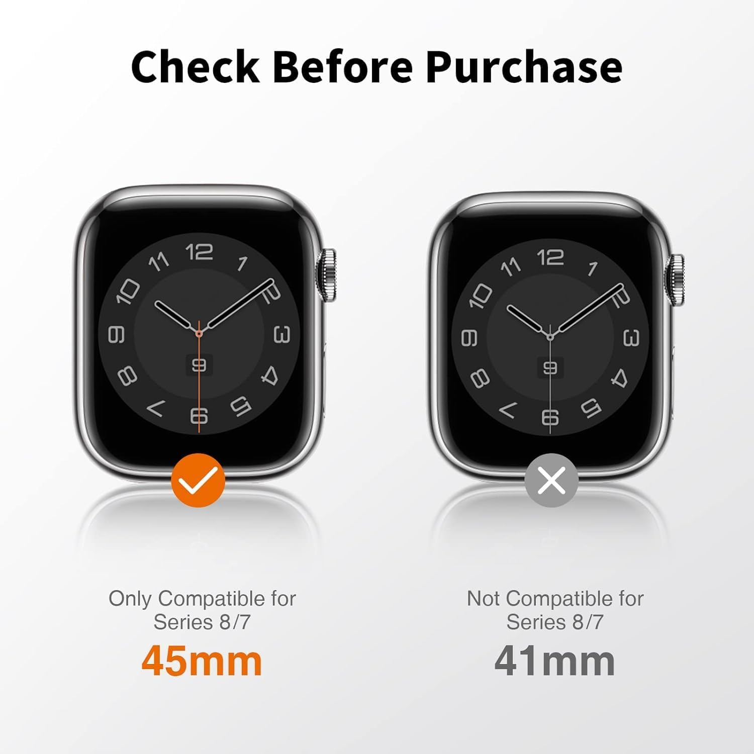 LK Apple Watch Screen Protector 45mm - 6-Pack TPU Shield 3 61izxttA2SL. AC SL1500 1