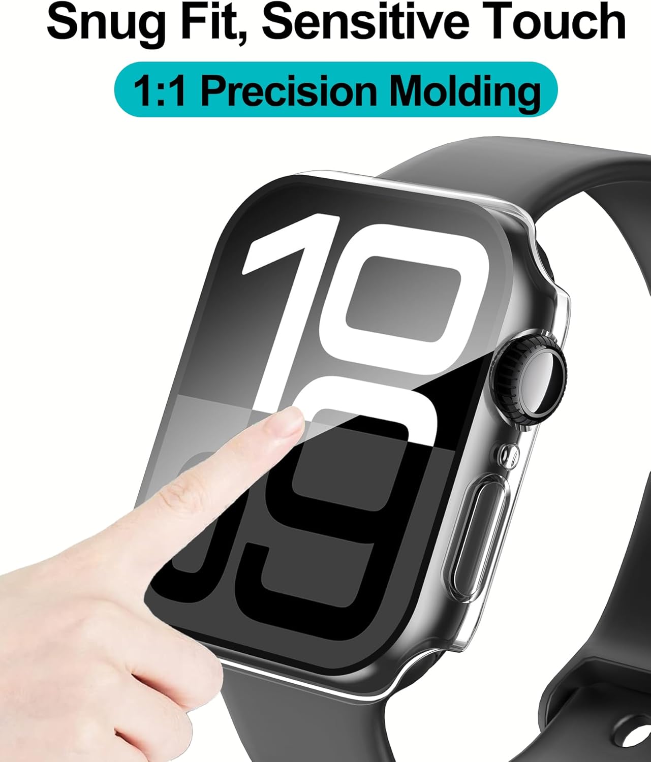 Smiling 2 Pack Case for Apple Watch 42mm - Tempered Glass 10 Ease of use and maintenance image