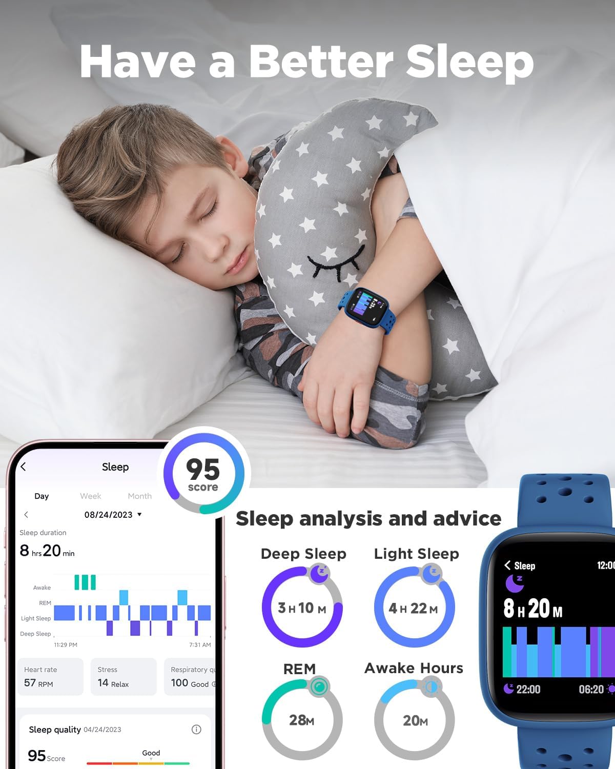 BIGGERFIVE Smart Watch for Kids No App Needed, IP68 8 71WlUeXeMYL. AC SL1500 1