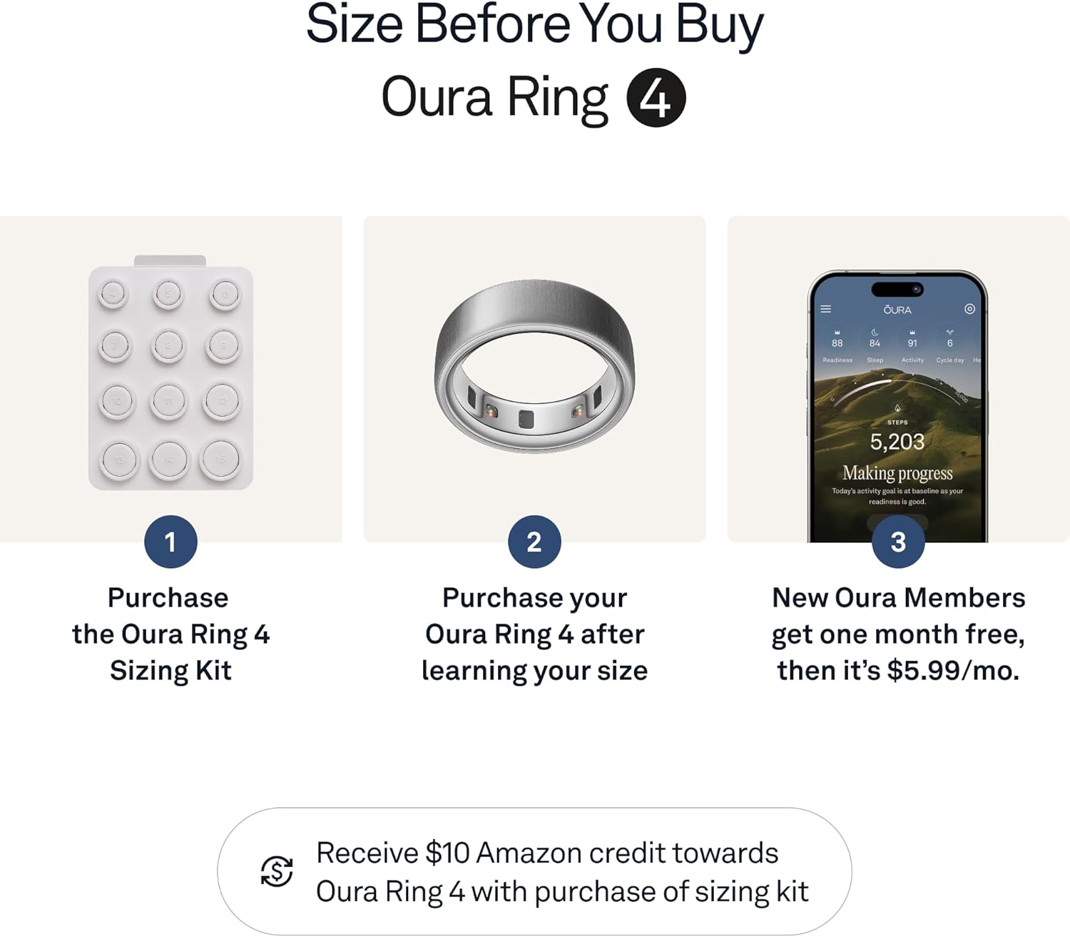 Oura Ring 4 - Brushed Silver - Size 9 - Size Before You Buy Review 6 Key features of Oura Ring