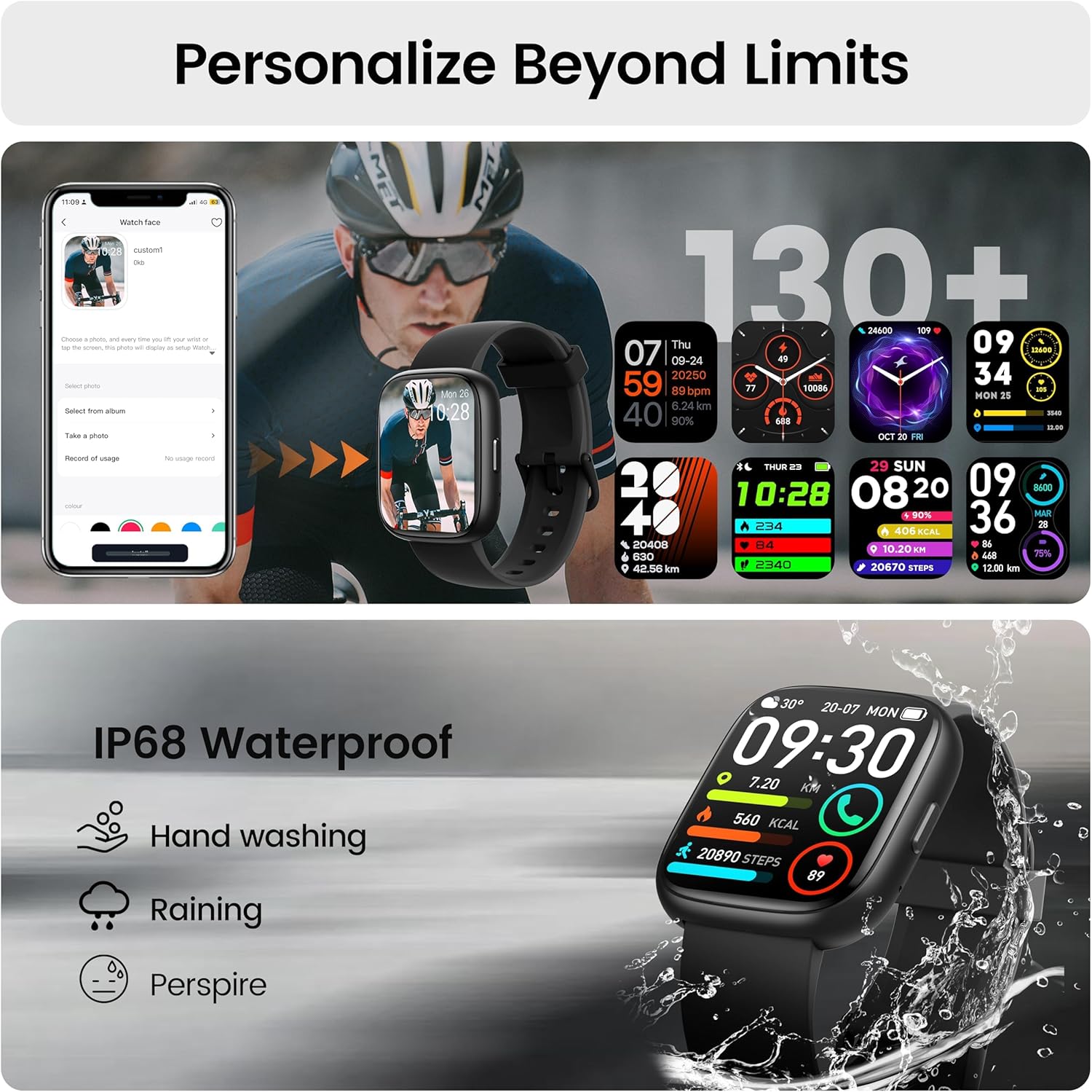 Smart Watch with Alexa Built-In 1.83 HD Touch Fitness 7 Smart Watch product image