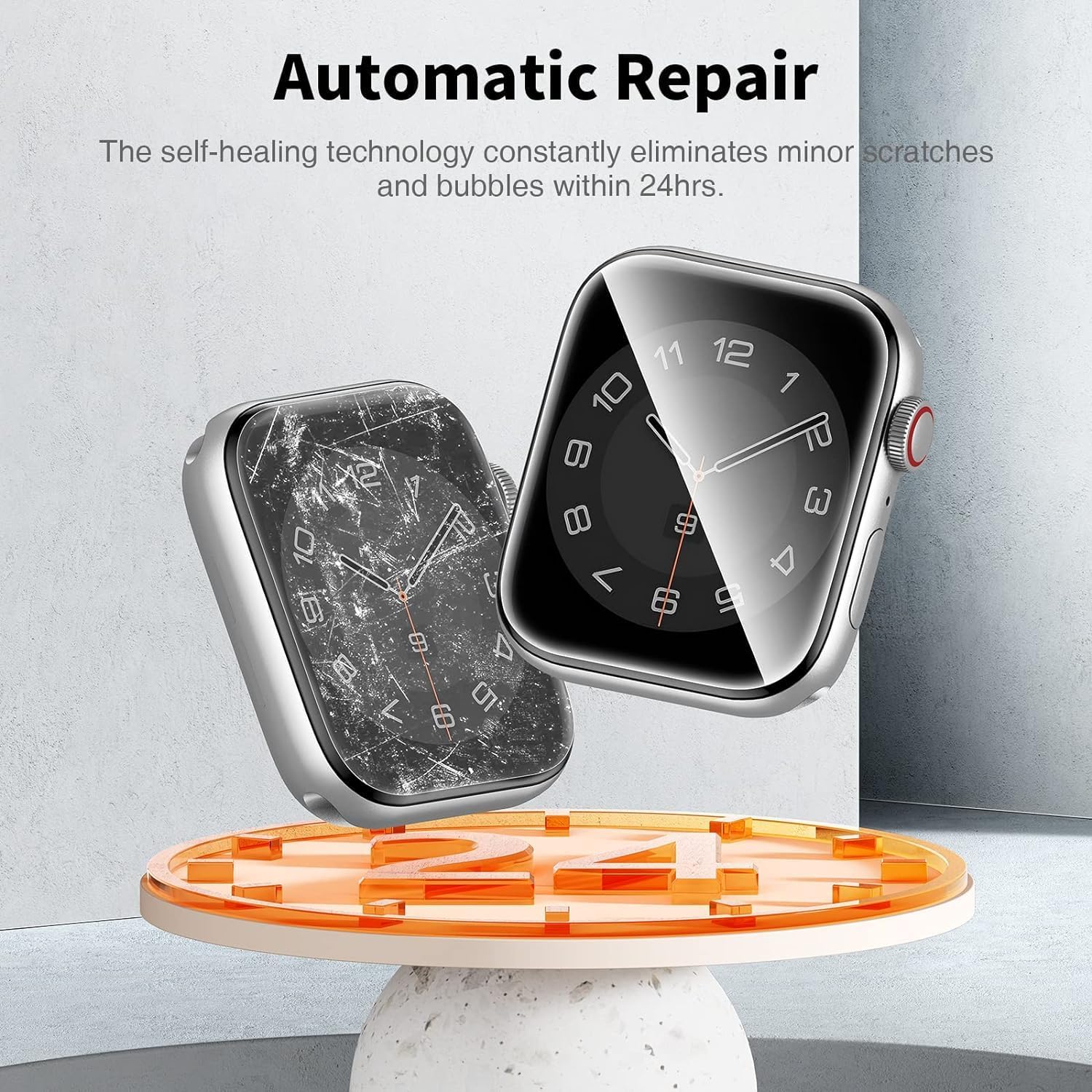LK Apple Watch Screen Protector 45mm - 6-Pack TPU Shield 4 81LbGAPgzL. AC SL1500 1