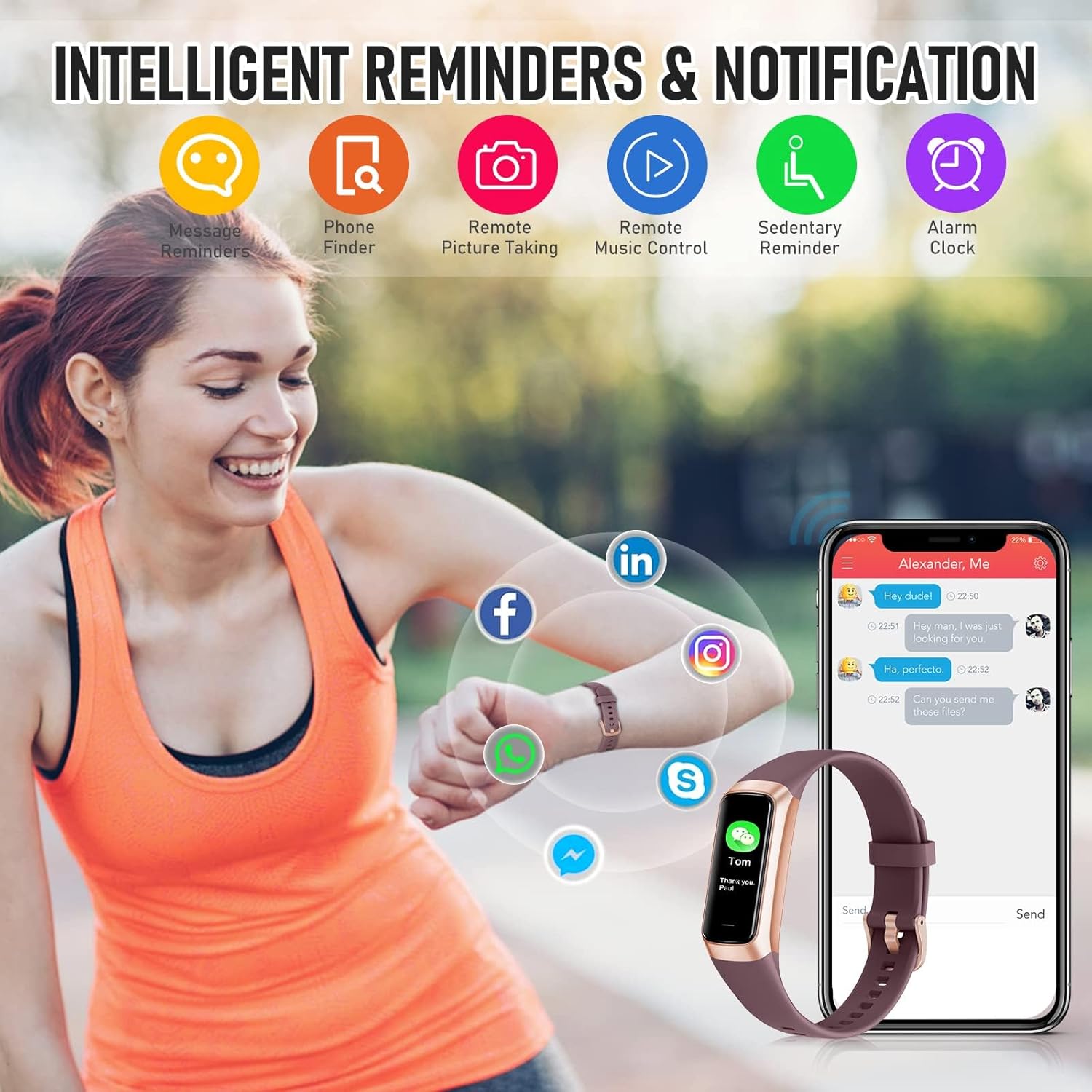 Fitness Tracker 1.1 AMOLED 24/7 Heart Rate & Blood Oxygen 7 Fitness Tracker product image