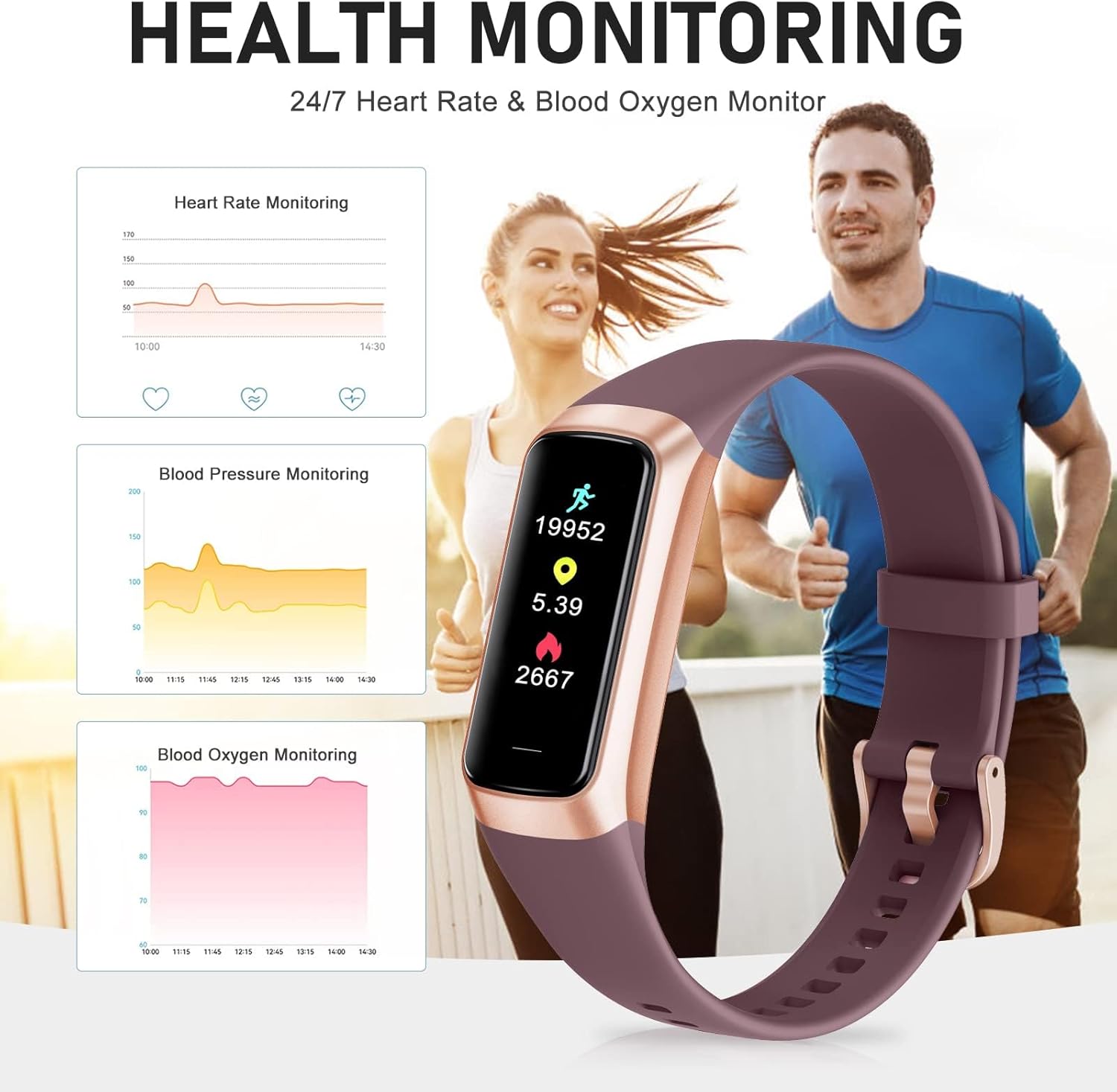 Fitness Tracker 1.1 AMOLED 24/7 Heart Rate & Blood Oxygen 4 Fitness Tracker product image