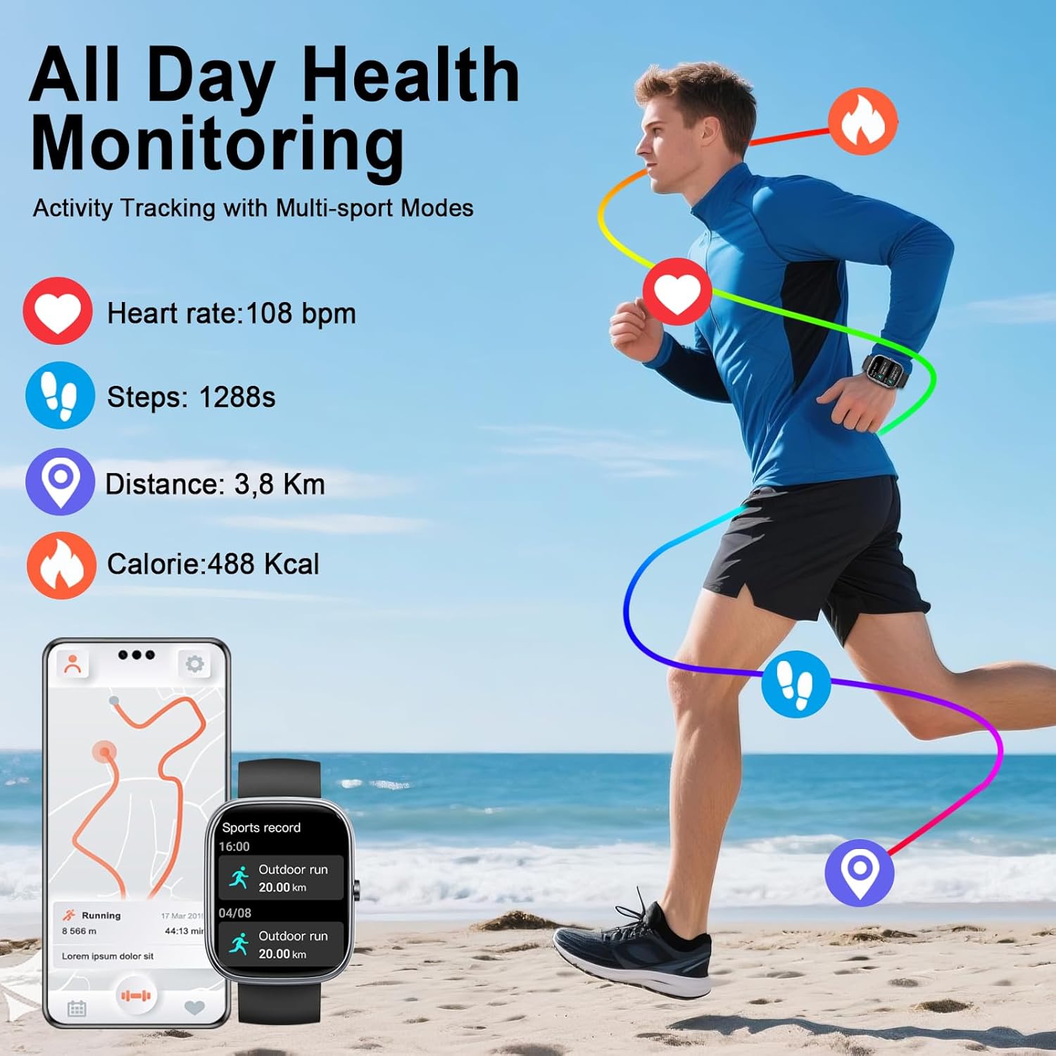 Smart Watch 1.91in HD Answer/Make Calls, HR Sleep, IP68 7 71v6manen8L. AC SL1500 1