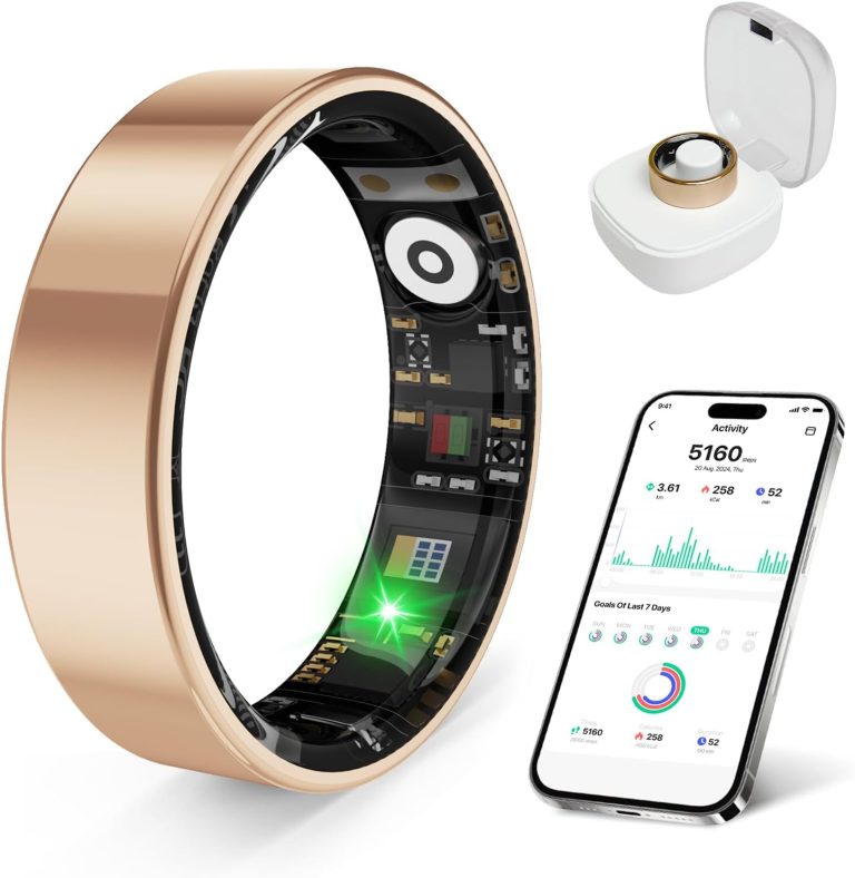 Smart Health Ring: Stress & Sleep Monitor, Waterproof