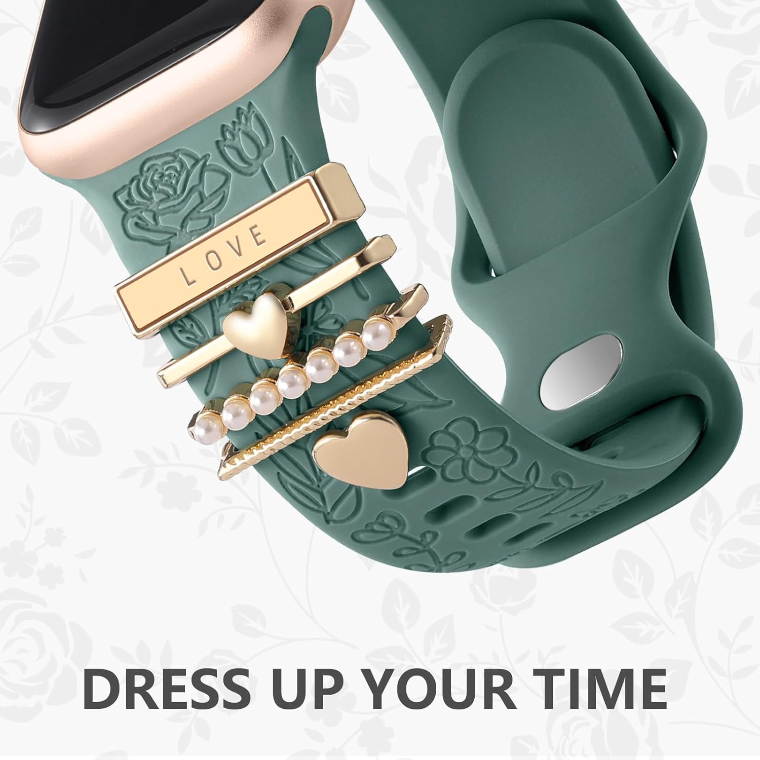 DaQin Flower Engraved Band Compatible Apple Watch Strap 6 719WePCHcdL. AC SL1500 1