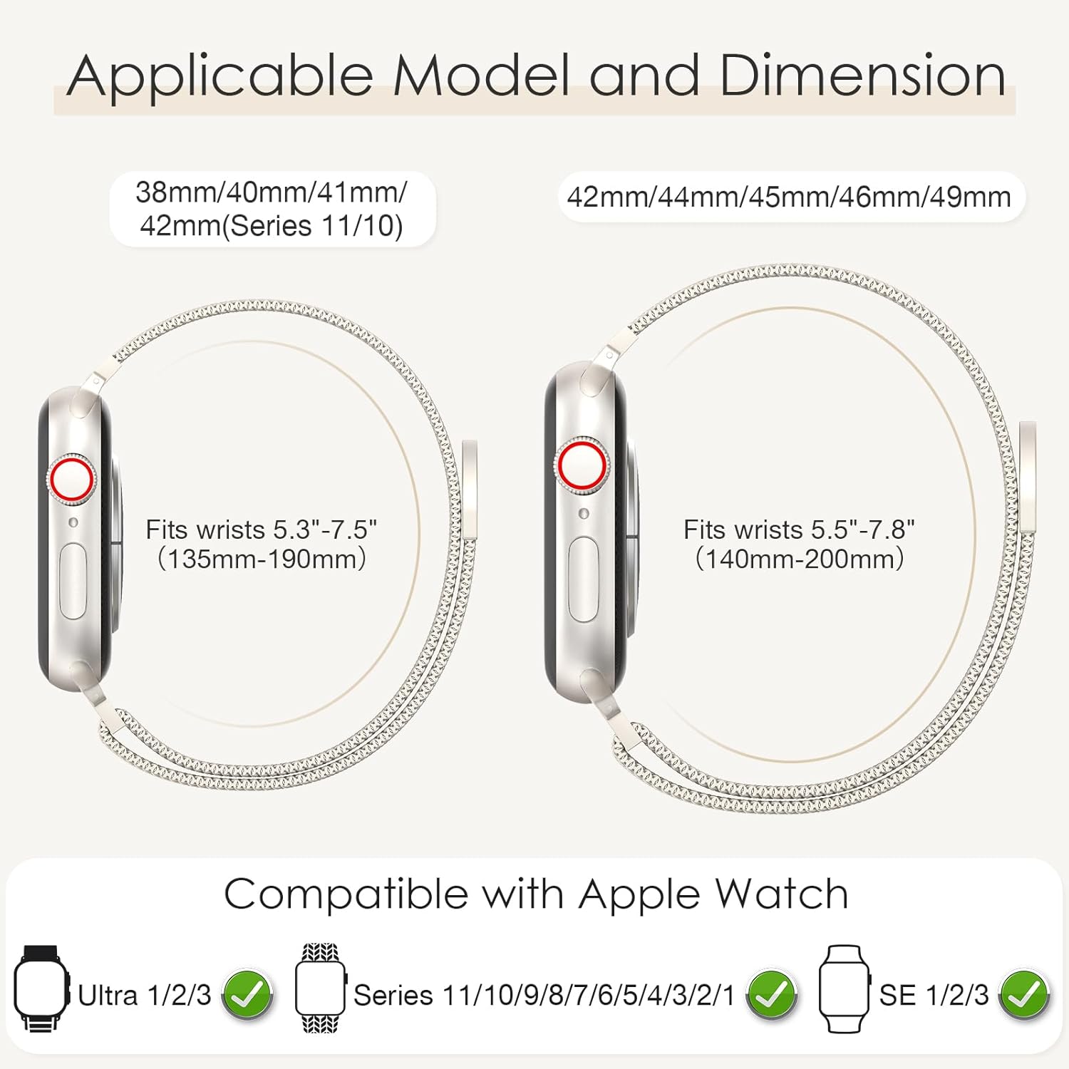 Original Milanese Loop Band Apple Watch Magnetic Strap 3 71Rc jXoZML. AC SL1500 1
