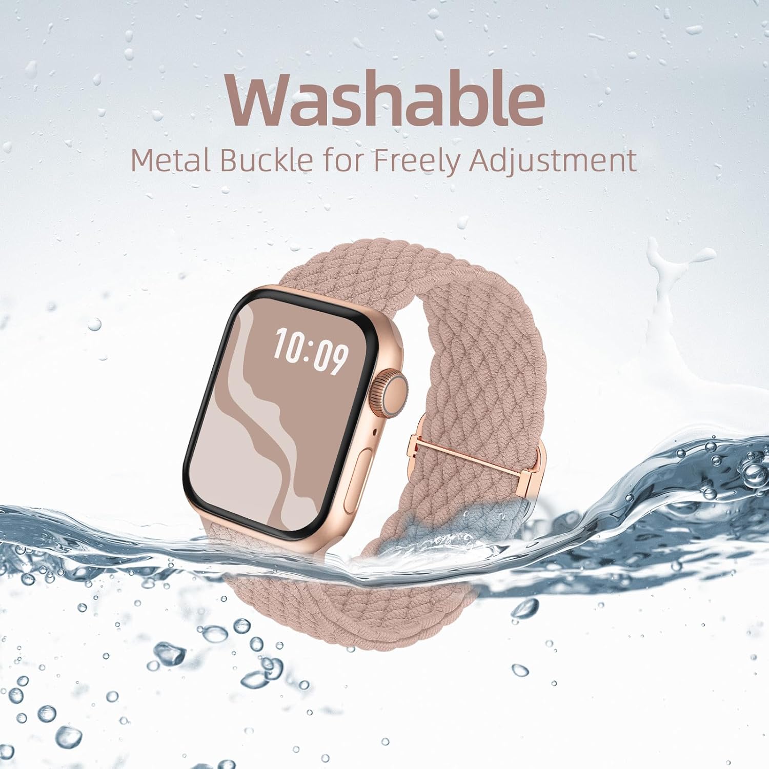 Braided Stretchy Solo Loop Band - Compatible Apple Watch 3 71ektBtKcKL. AC SL1500 1