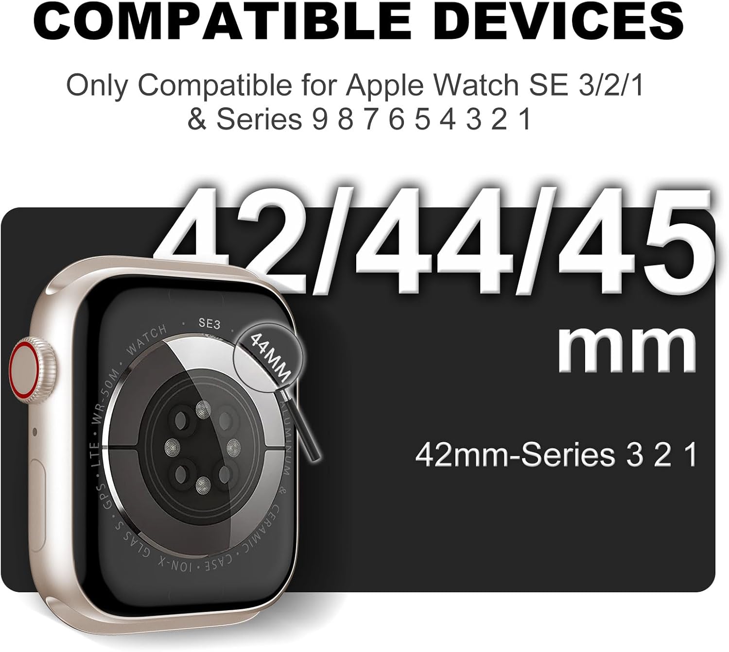 XYF Compatible Crystal Clear Apple Watch Bands Case 4 71hgGREFkcL. AC SL1500 1