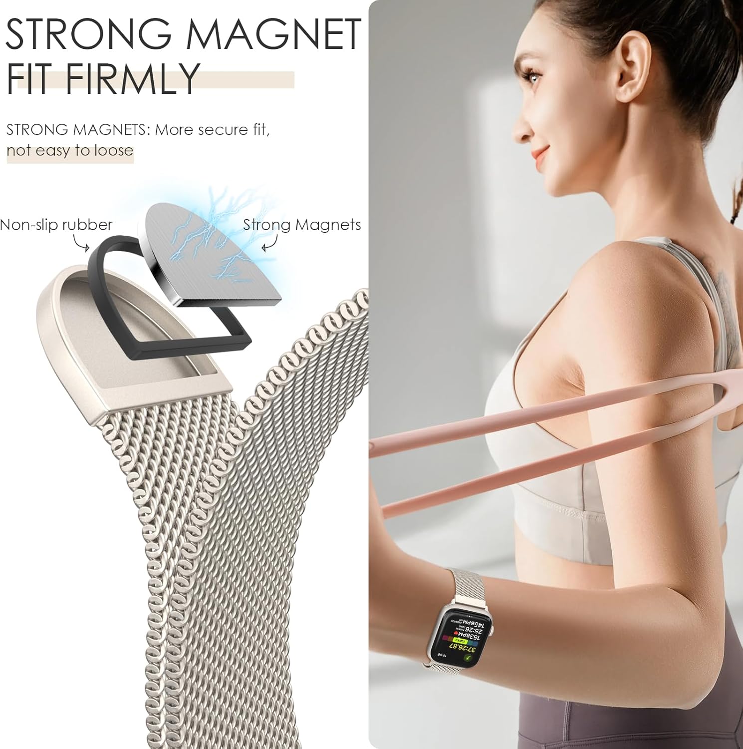 Original Milanese Loop Band Apple Watch Magnetic Strap 5 71kLI5J2wL. AC SL1500 1
