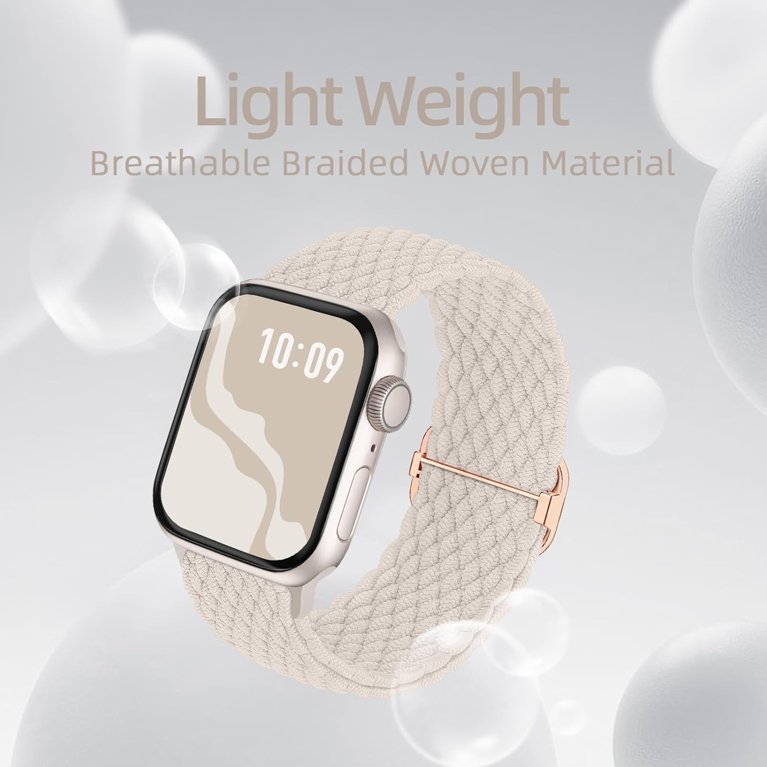 Braided Stretchy Solo Loop Band - Compatible Apple Watch 4 71kfa2CDFIL. AC SL1500 1