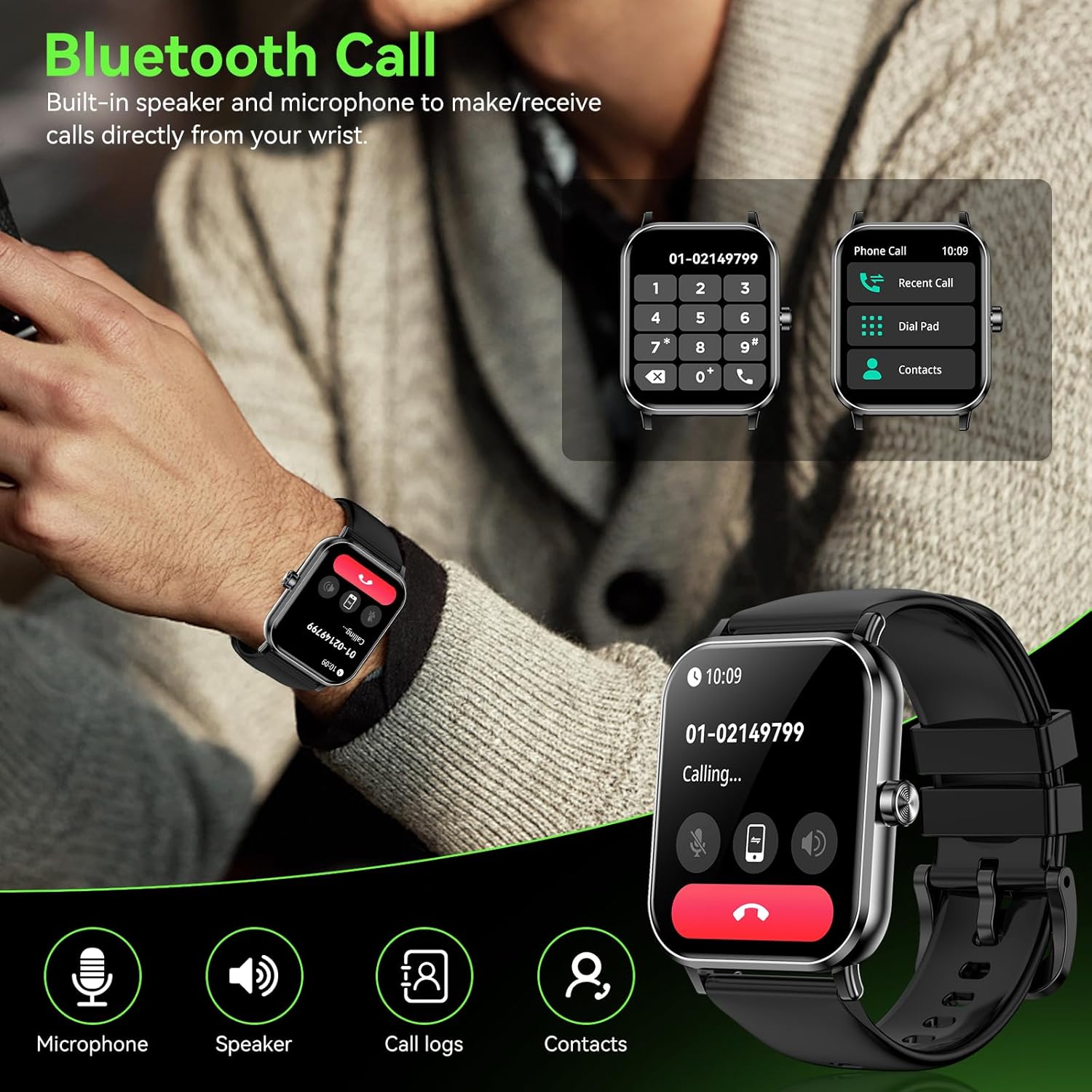 Smart Watch 1.85" HD Fitness Tracker with Bluetooth 4 71xW4hbOwL. AC SL1500 1