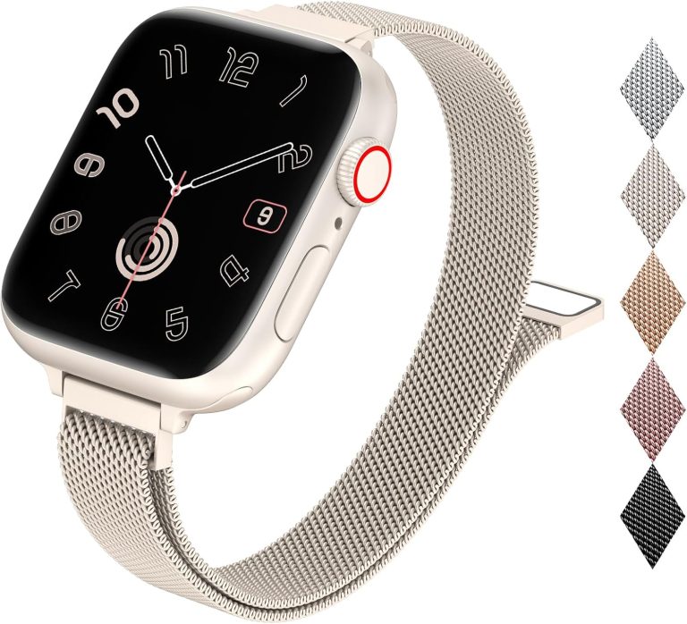 MARGE PLUS Slim Milanese Loop Magnetic Mesh Strap 41mm
