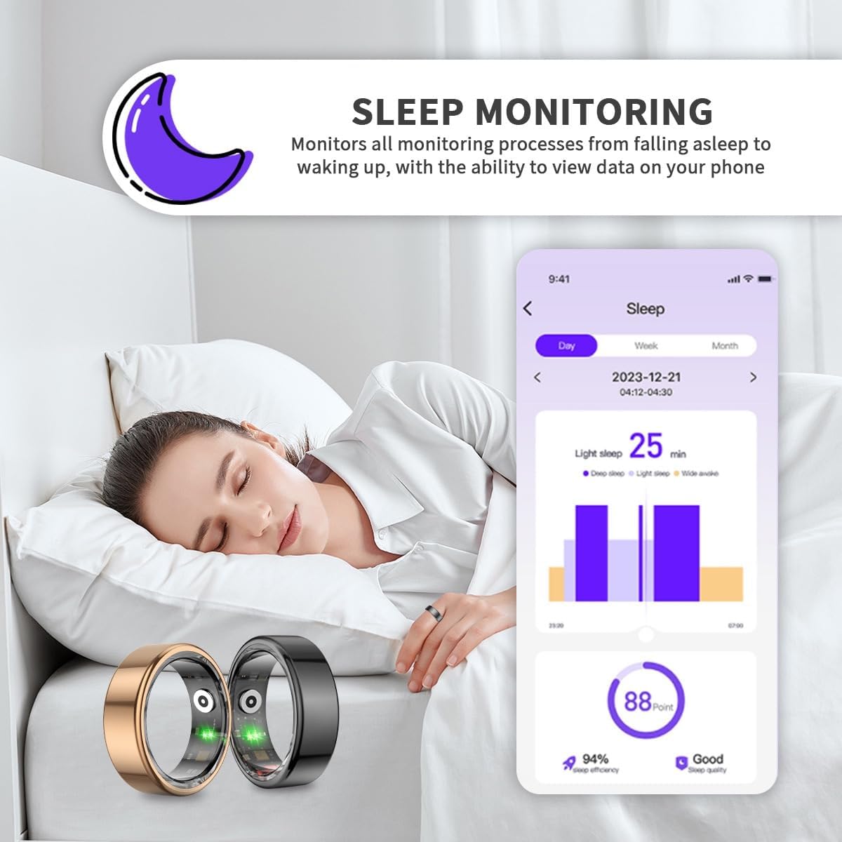 Smart Ring Fitness Tracker - Heart Rate & Sleep SpO2 12 61c WvQYUiL. AC SL1200 1