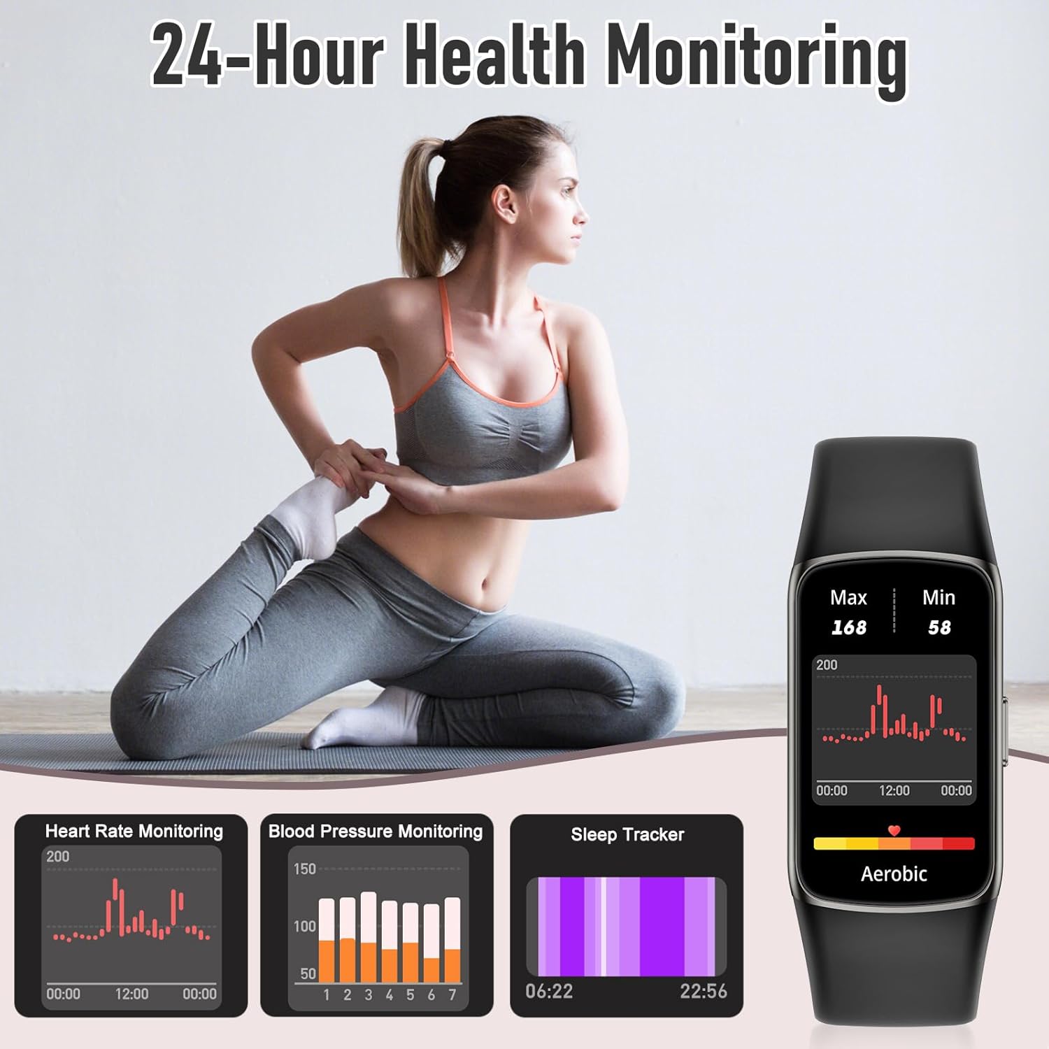Zeacool Fitness Tracker - 24/7 Heart Rate & SpO2 Monitor 5 71daUvUF07L. AC SL1500 1