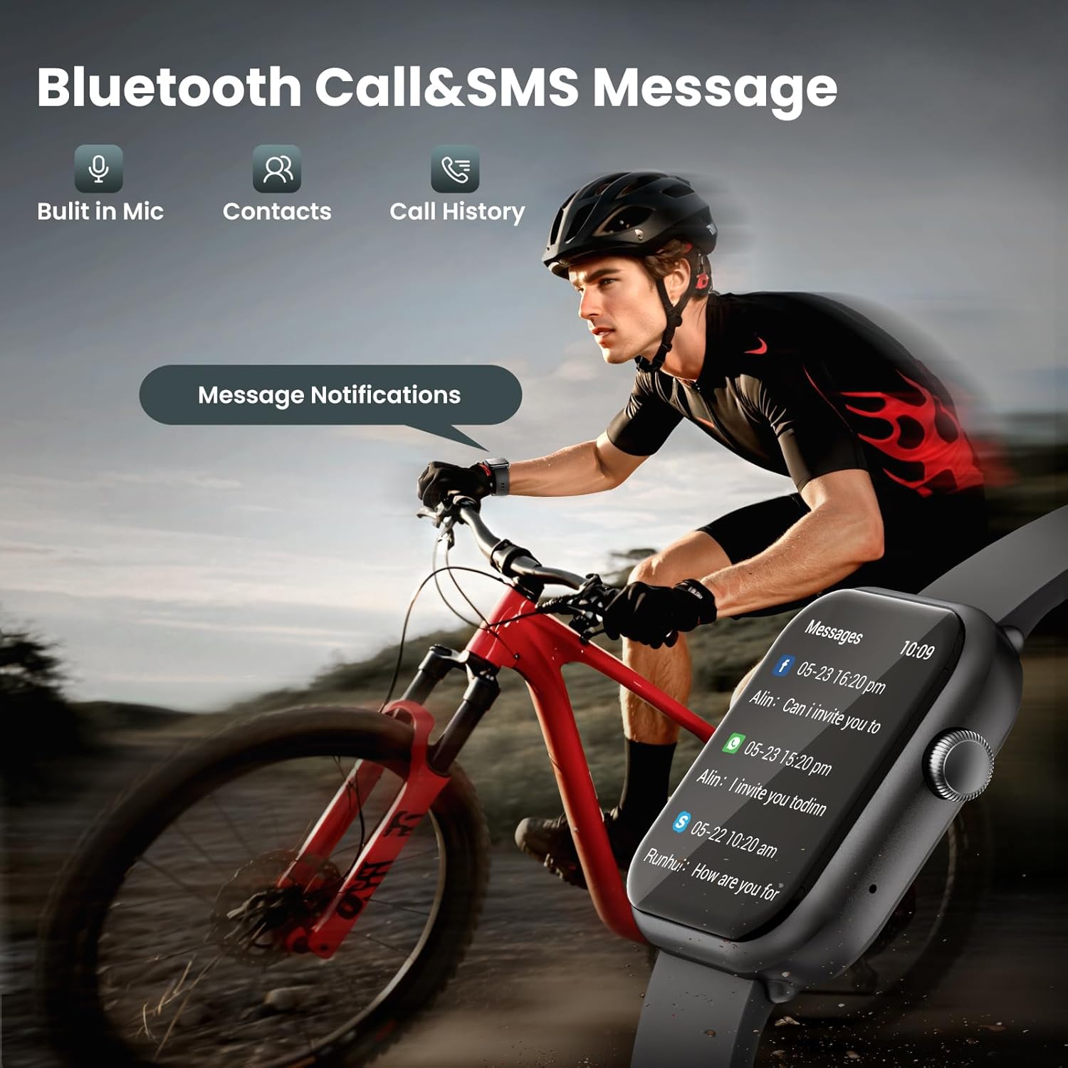 Smart Watches 1000mAh Battery Life - Heart Rate Tracker 14 71ucrbZ7OEL. AC SL1500 1